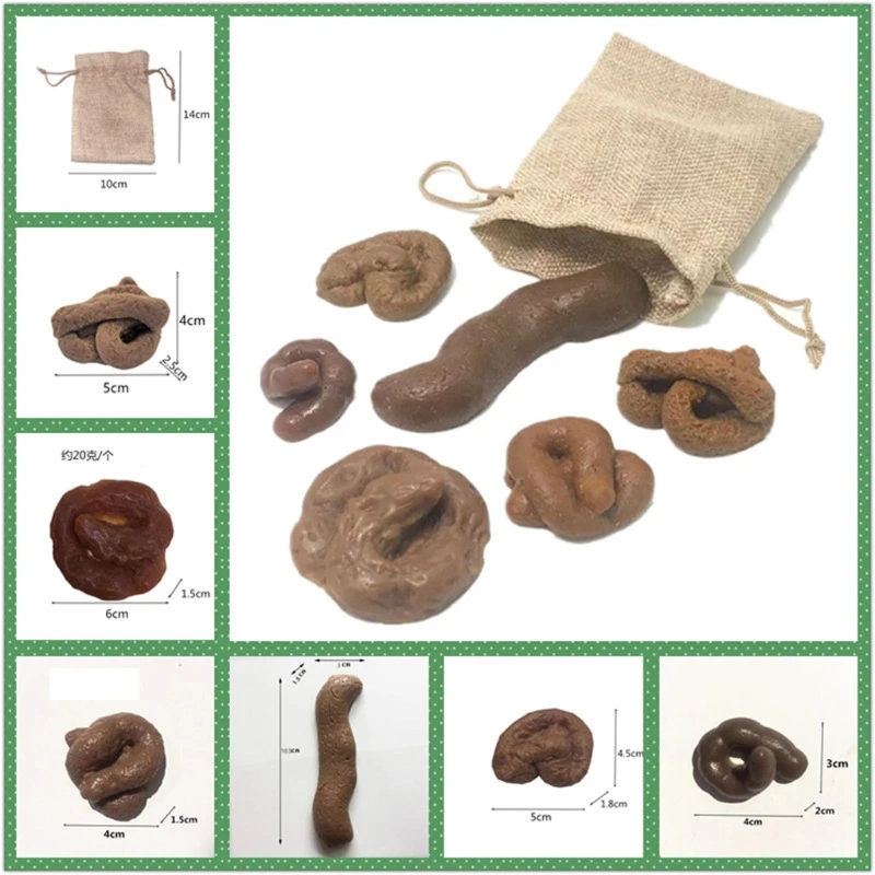 Realistic Disgusting Poop Funny Trick Supplies TPR Prank Toy Reliese Boredom