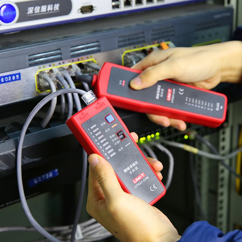 UNI-T UT682 UT682D Network Wire Tester Tracker RJ11 RJ45 Wire Line Finder Handheld Cable Testing Tool For Network Maintenanc