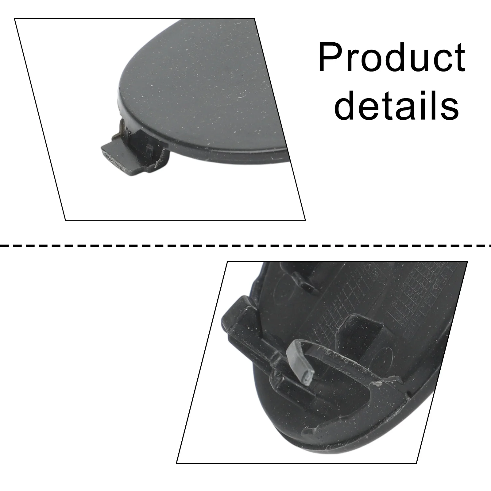 Front Bumper Cover Black Car Trailer Cover Quick Installation Replacement Installation Non-deformed OEM Number 4G0807241