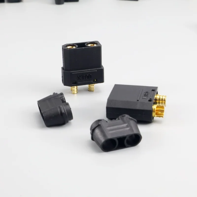 ขั้วต่อแบบหัวกระสุน XT90 XT-90 XT90H สีดำ ใหม่ 5 คู่ แบบตัวผู้และตัวเมีย สำหรับแบตเตอรี่ลิโพ RC มอเตอร์ ESC และสายชาร์จ