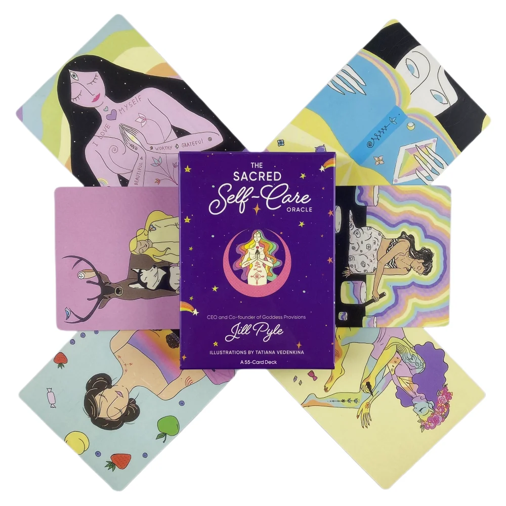 The Care Yourself Oracle Cards Divination Deck English Versions Edition Tarot Board Playing Table Games For Party