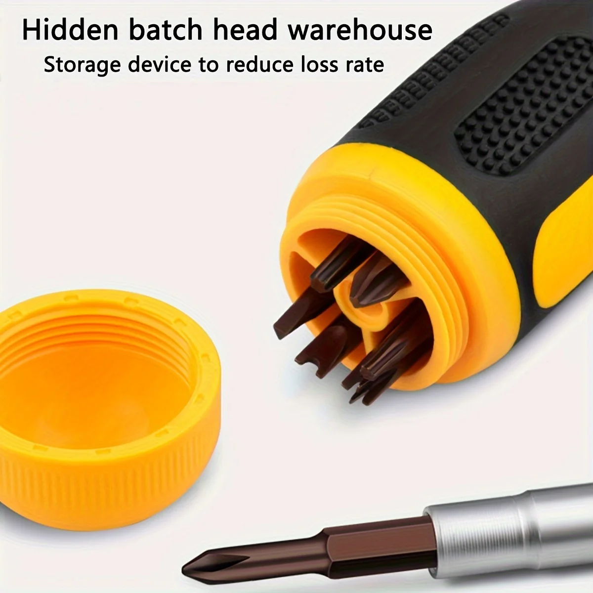 19 in1 Ratchet Screwdriver Set Multi Screwdriver Tool All in One with Torx Security Flat Head Phillips Hex Square and Nut Driver