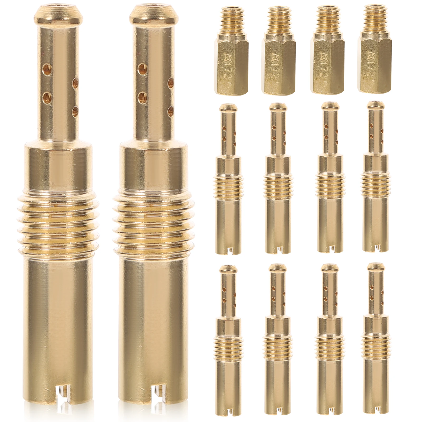 

1 set Premium Carburetor Jet Kit Main Slow Jets for Motorcycle Scooter Repair Brass Replacement Parts Conical Design