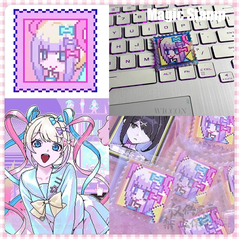 

Rain Original Magic Stamp Anime Game NEEDY GIRL Cosplay Costume Kawaii Overdose Halloween Birthday Gifts Women Girls Comic Prop