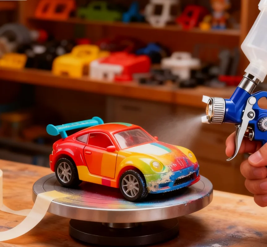 مسدس رش هوائي صغير احترافي 0.8/1.0 مم فوهة 125 مل - لطلاء وإصلاح السيارات #2