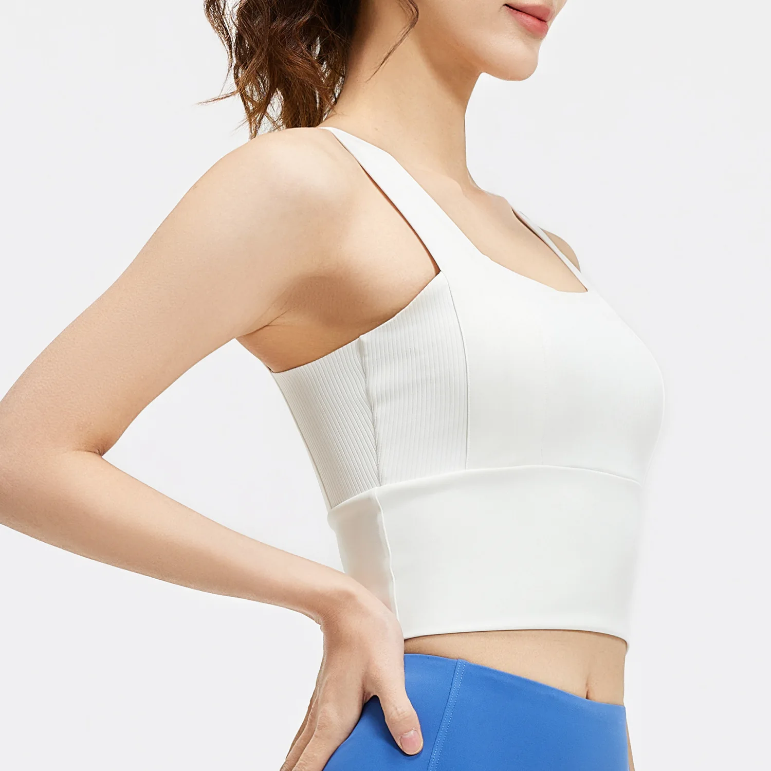 New cross-border sports bra with a beautiful back, shock-absorbing, gathering and shaping function, fixed breast pad, fitness br