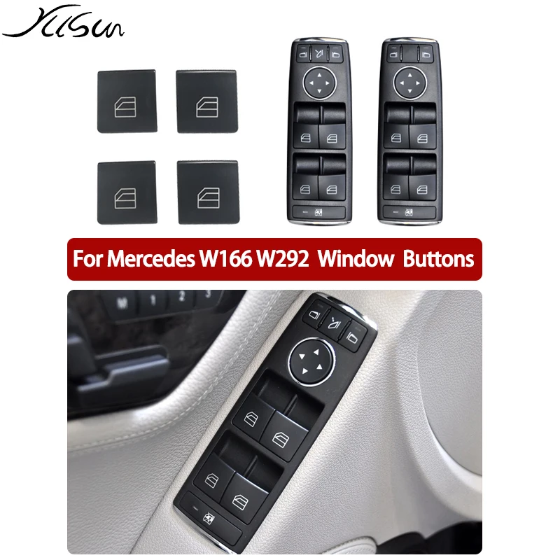 Car Window Switch Button Electric Control Assembly For Mercedes For Benz GLE GLS ML Class W166  W292 2012-2019 Accessories ABS