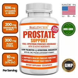 Saw Palmetto and Sterol Enhancers Contain Vitamin B6, Zinc, Antioxidant Support for Prostate Function and Urinary System Health
