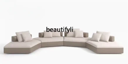 

Итальянский минималистичный тканевый диван специальной формы, большой угловой диван принцессы для виллы с плоским полом