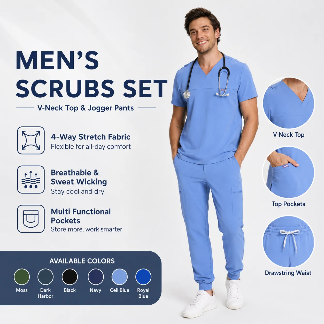 kungfu-scrubs-mens-surgical-scrubs-suit-soft-breathable-medical-uniform-waterproof-antibacterial-beauty-salon-workwear-2pcs-set
