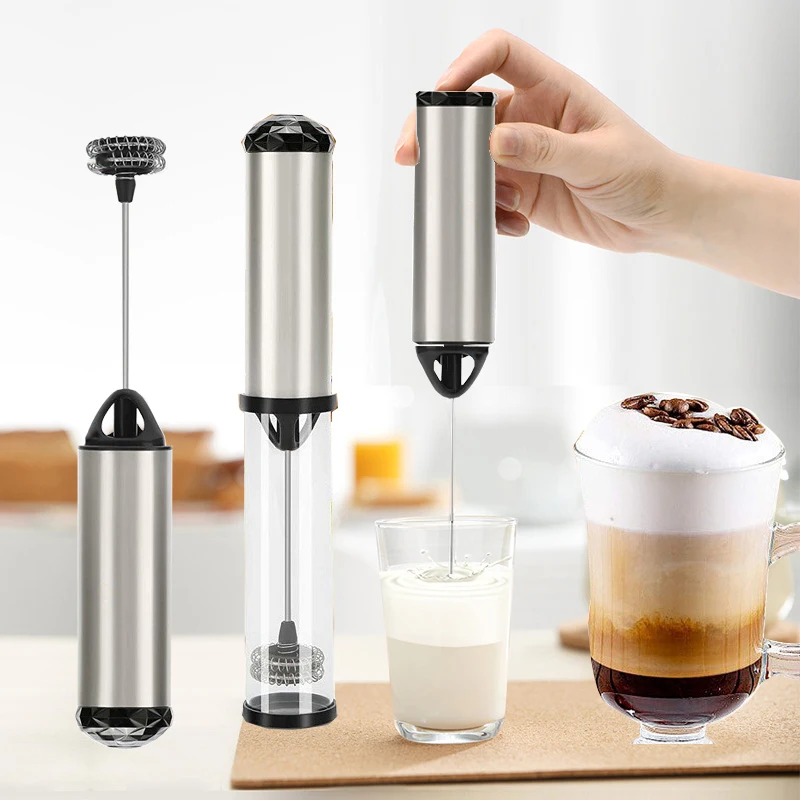 Handheld Electric Milk Frother Whisk Egg Beater  Coffee Blender Household Milk Shaker Mixer Whisk Tools  Kitchen Items