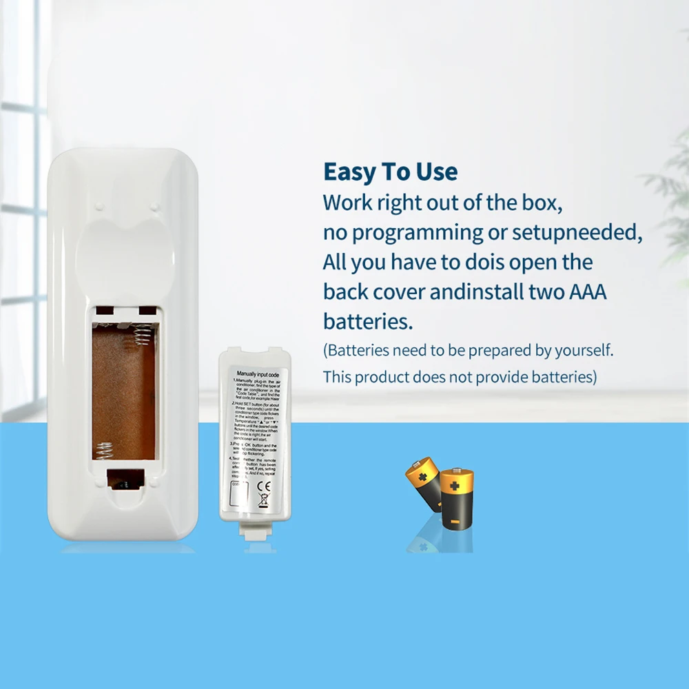 5/3/1PCS Universal White LCD A/C Remote Control 433 HZ Low Power Timer Switch Remote Control For More Than 1000 Air Conditioner