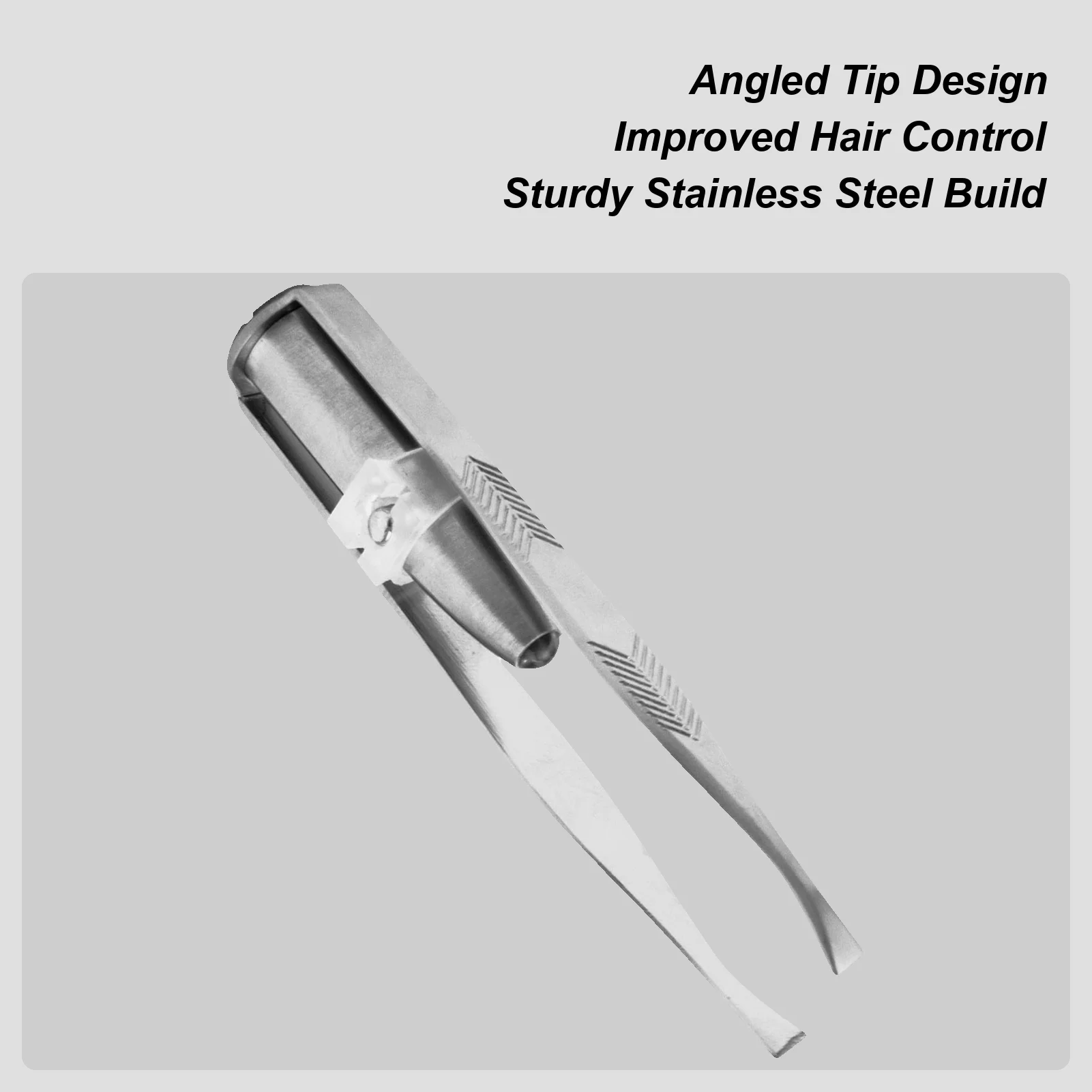 Pinça iluminada para cílios inclinados, braçadeiras para remoção de pelos, sobrancelha, depilação facial, ferramentas de maquiagem cosmética para