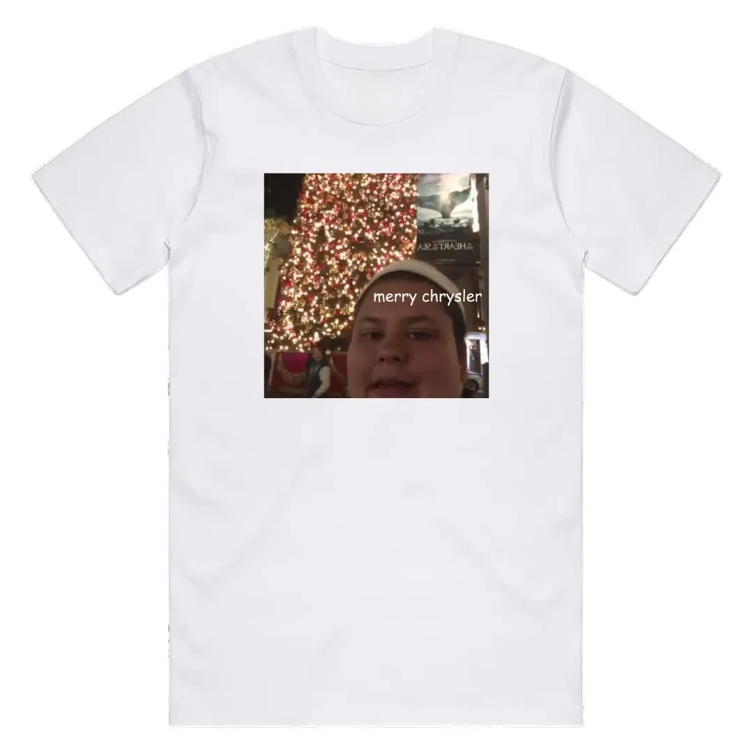 Merry Chrysler Funny Merry Christmas T-Shirt Classic Vine Meme Funny Christmas Jumper Alternative Crew-neck Men's T-shirt