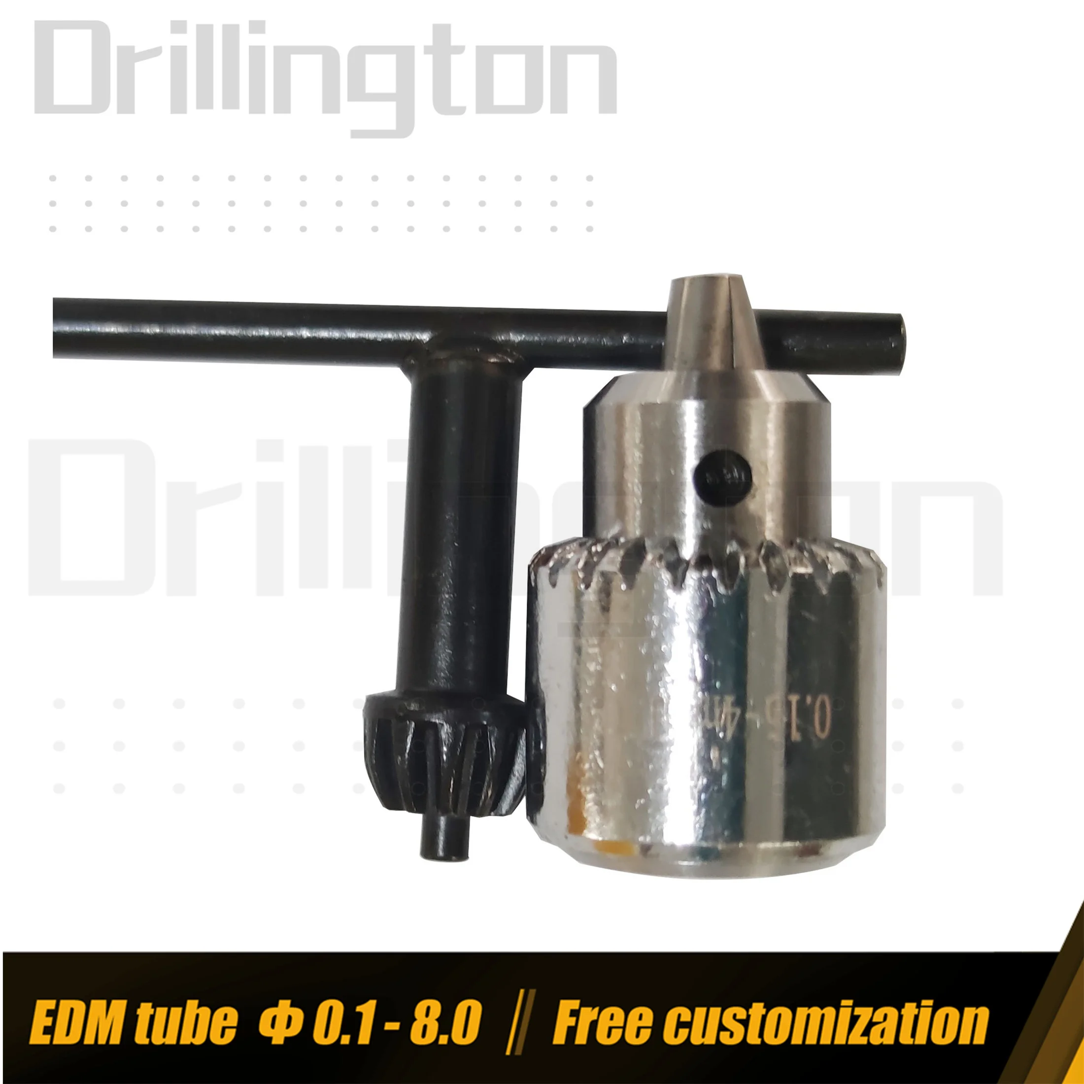 Precision EDM Drill Chuck with Key , JT0 0.15mm to 4mm Keyed Chuck Adapter for EDM Tube , 1/64\