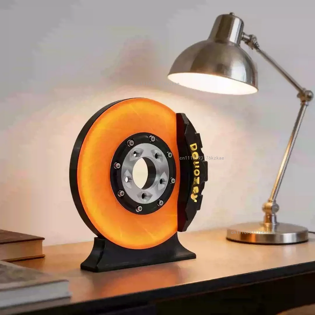 Rotatable Ceramic Brake System Model Realistic Auto Brake Disc Replica Premium Collectible for Automotive Enthusiasts and Deskto
