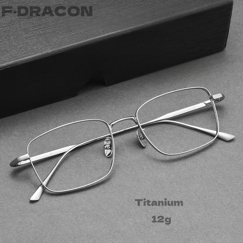 

Ultra-light Pure Titanium Glasses Frame Retro Square Men's Glasses Frame Fashion Optical Prescription Glasses Frame Women's LEX