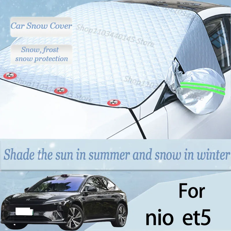 

For nio et5 car Snow Windscreen, Snow, Frost, Dust and UV Visor, Winter car clothing, thick magnetic