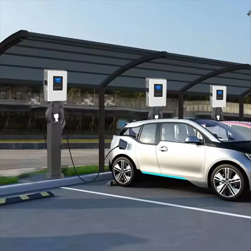 Parking Lot Solar Storage Integrated Charging Station 20 30 40kW Wall Box EV Charger for Commercial Custom