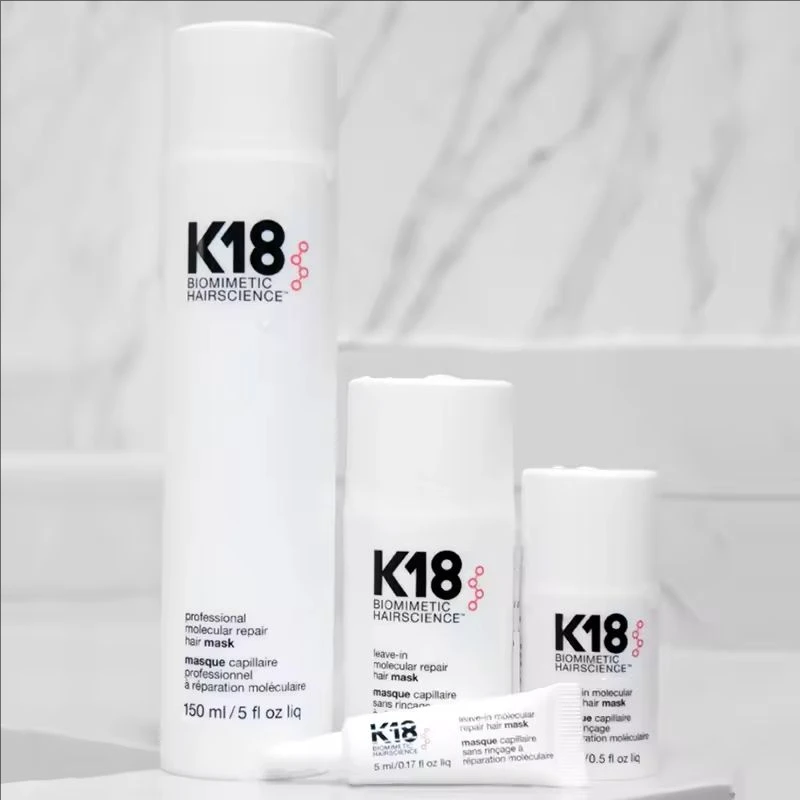 Best Seller K18 Leave-In Molecular Repair Hair Mask Deep Conditioning Keratin Treatment Soften Hair Smoothing Healthy Hair Care
