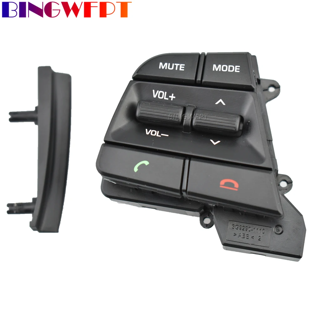 LH الجانب الأيسر أزرار التحكم عجلة توجيه سيارة سيارة التصميم زر التبديل أزرار حجم لشركة هيونداي سولاريس 1.6L 2017-2022