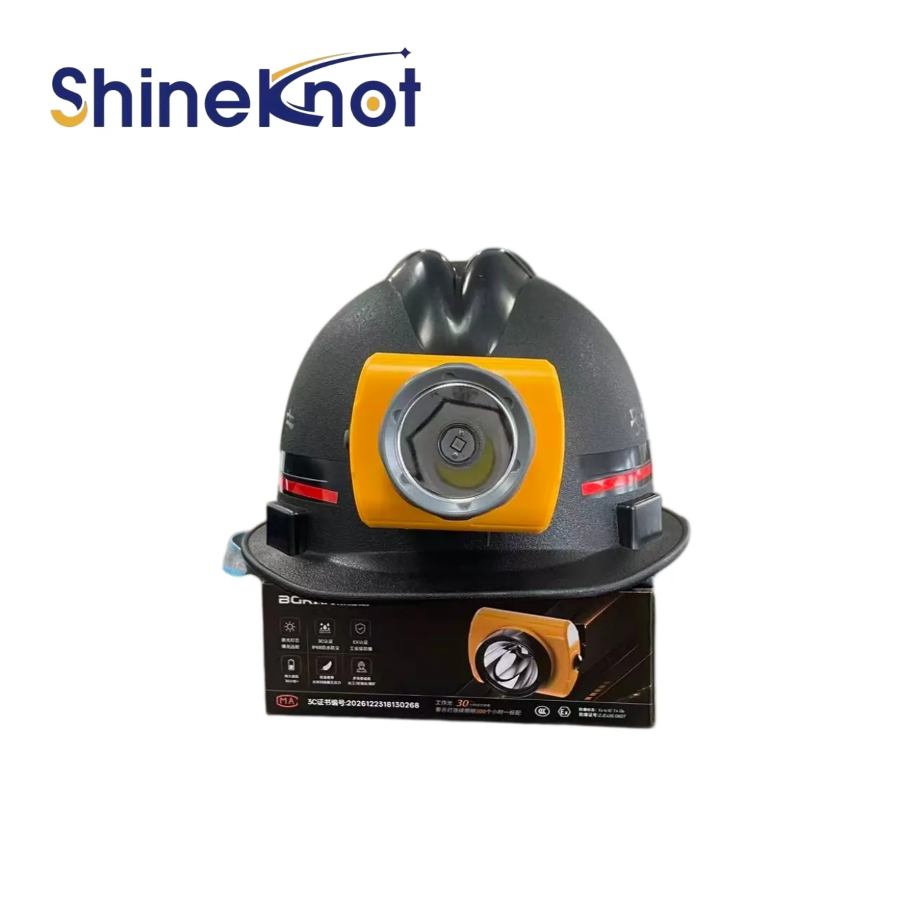 shineknotヘッドランプ付き安全ヘルメットは、建設現場の鉱山労働者向けに特別に設計された労働保護用安全ヘルメットです。