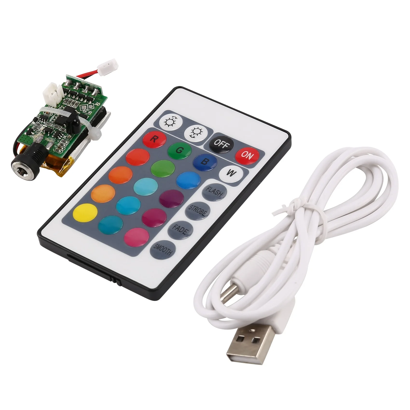 Piezas de impresora 3D, tablero de luz de lámpara lunar, 16 colores, Control remoto, circuito de luz nocturna, fuente de luz LED, carga USB con