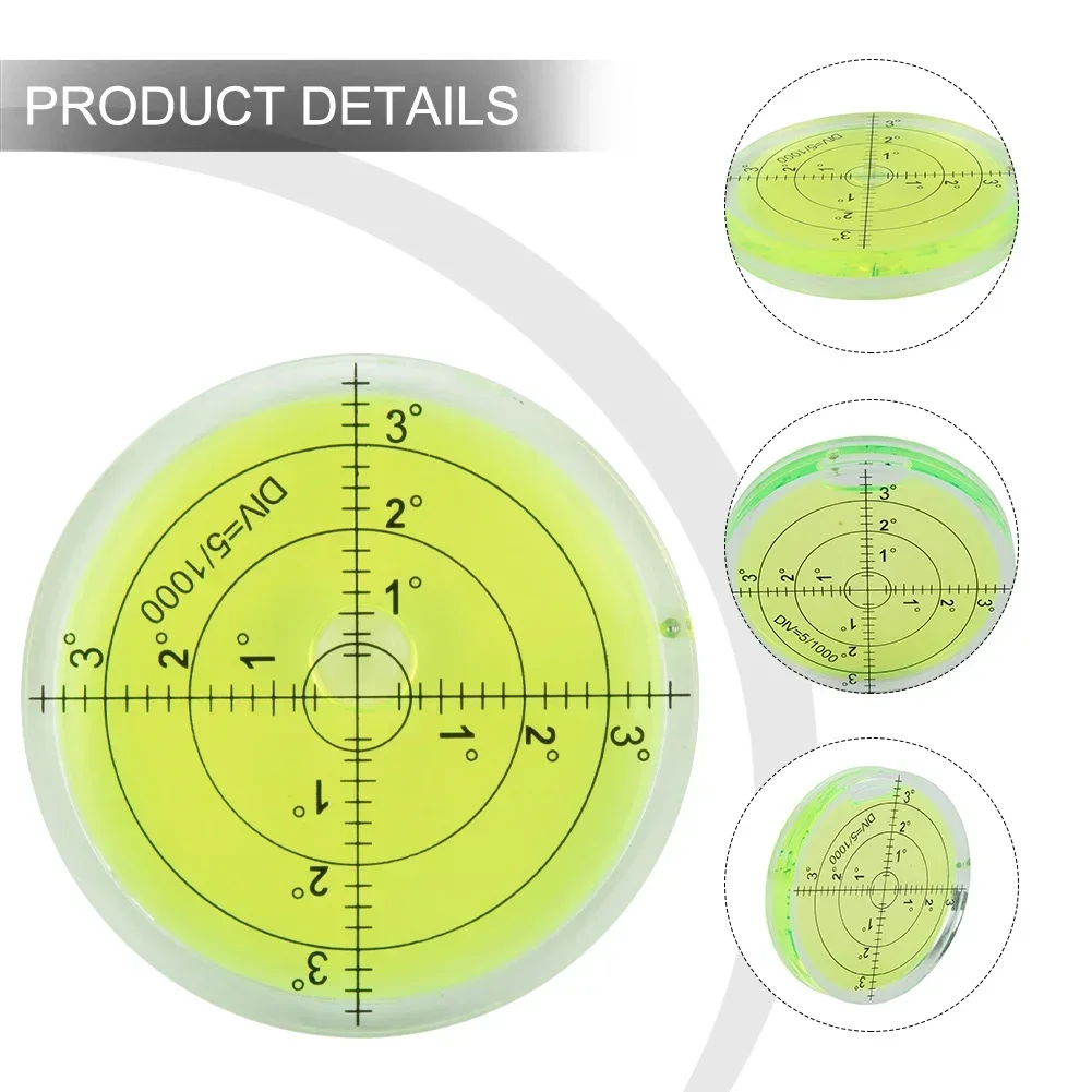 1pc PrecisionBubble Level Degree Mark Round Circular Measuring Kit Environmental Bulls Eye Horizontal Leveler