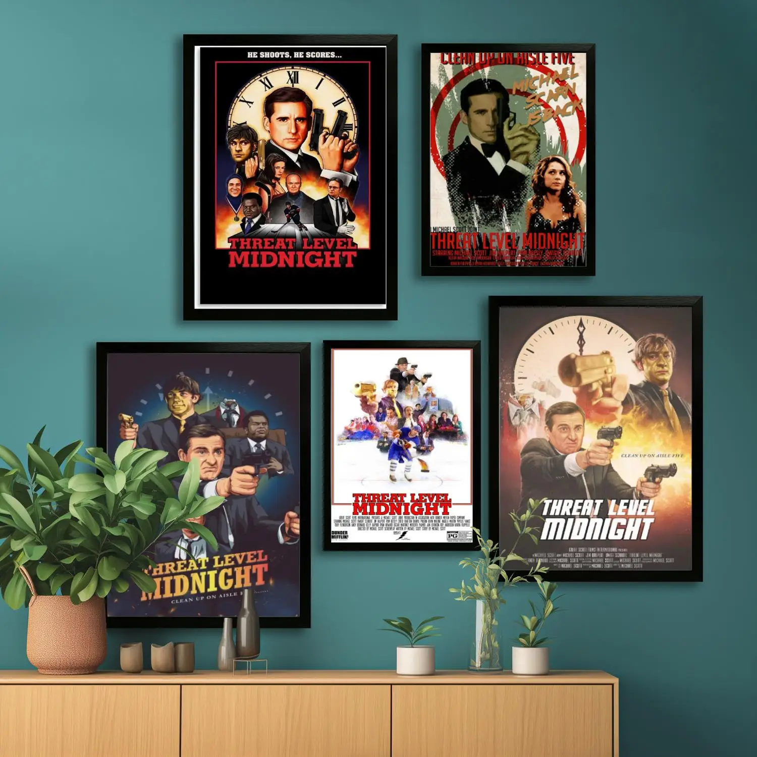 threat level midnight Movie Canvas Art Poster and Wall Art, Picture Print, Modern Family Bedroom Decor, Posters