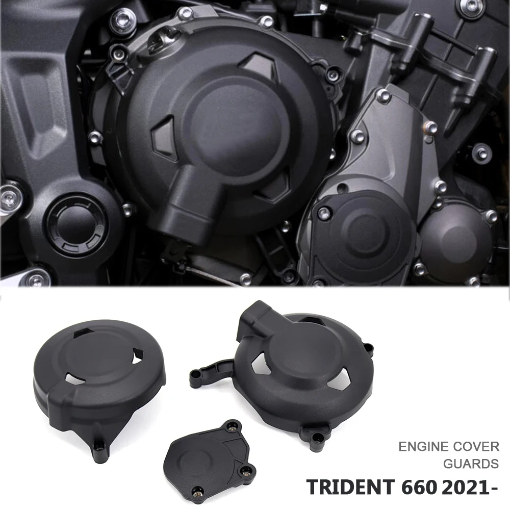 

For Trident 660 Tirident660 2021- Engine Cover Protection Case Guards Crash Protectors Motorcycle Engine Covers Protectors