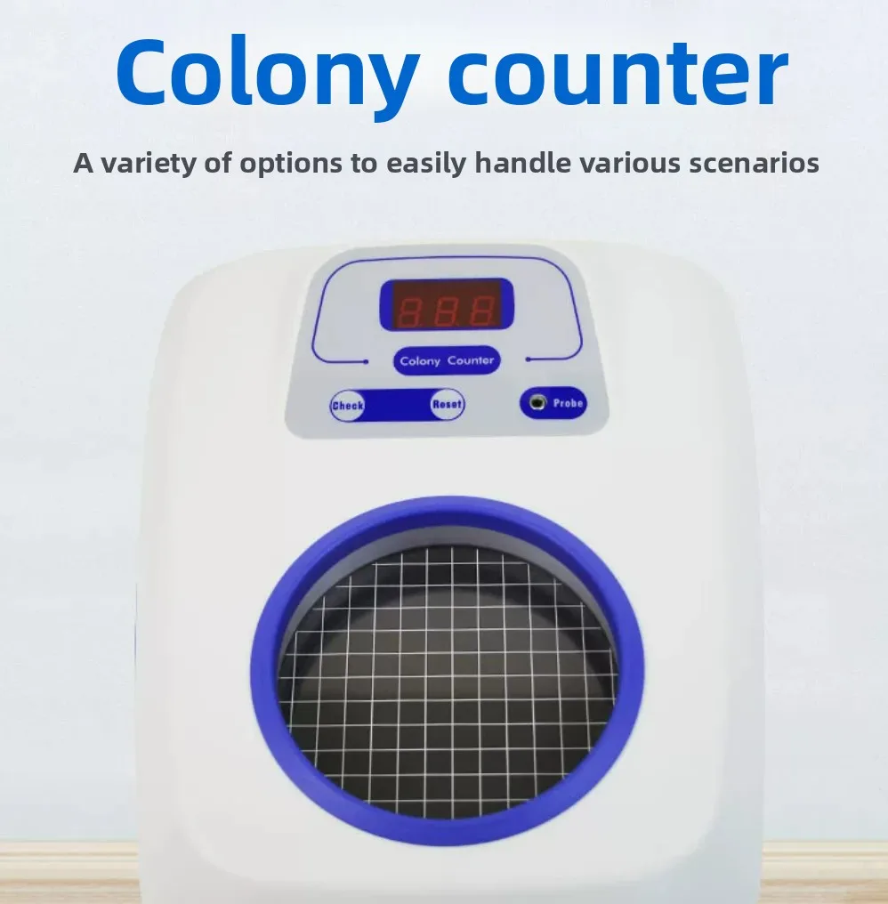 JL-1 Semi-Auto Colony Counter Bacteria Tester Rechargeable Voice Broadcast
