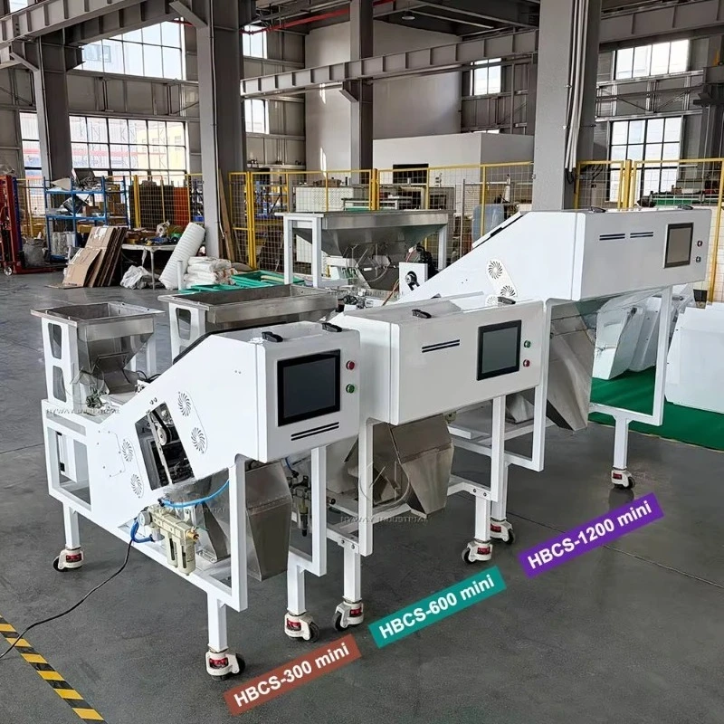 AI Intelligent 580-3150kg/h Belt Coffee  Bean Cherry Garlic Chili Pepper Olive Almond Jerky Plastic Color Sorter Sorting Machine
