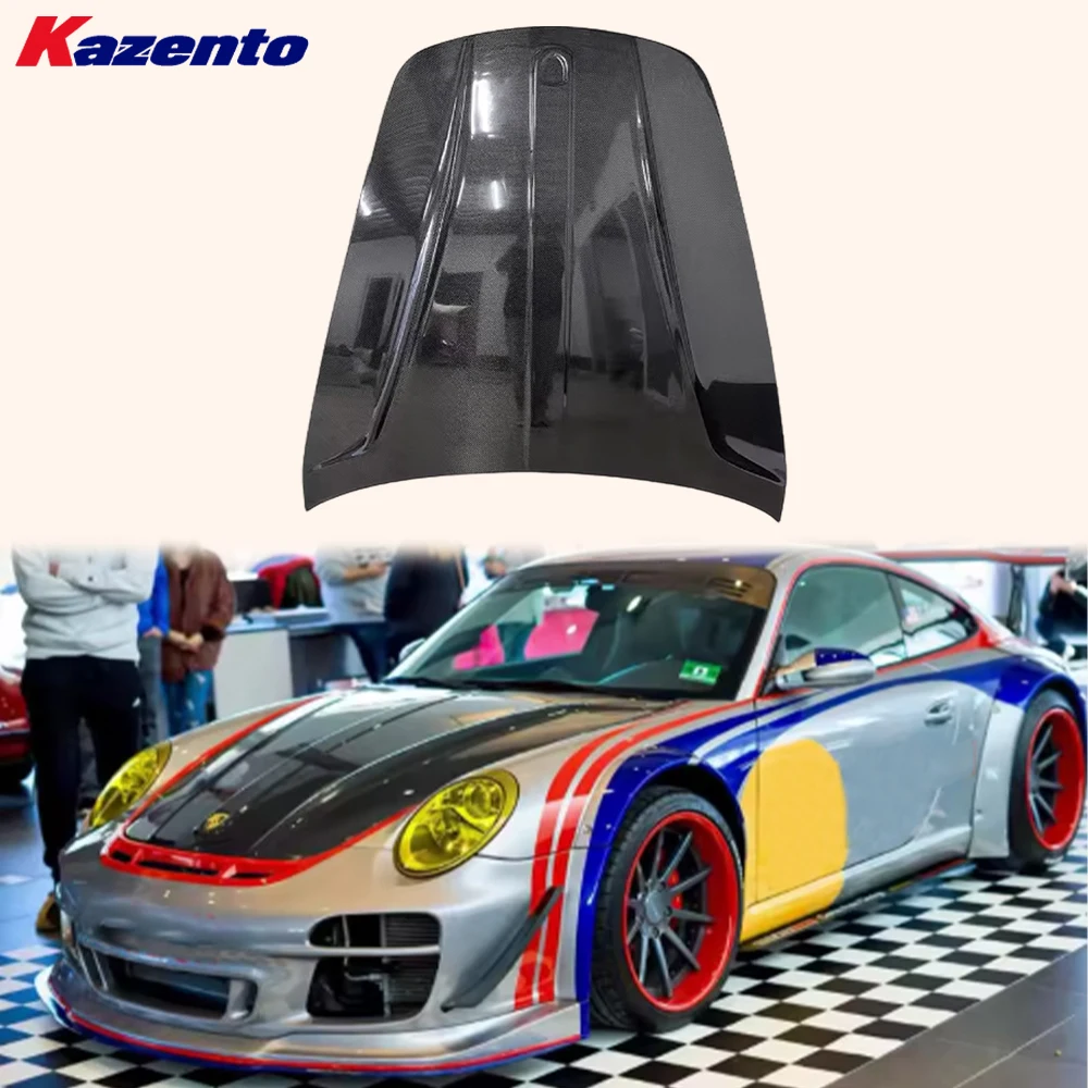 For Porsche 911 997.1 Carrera 4 GTS 2D Coupe 2004-2008 Carbon Fiber Front Hood( Ocean freight is favorable, welcome to inqury)
