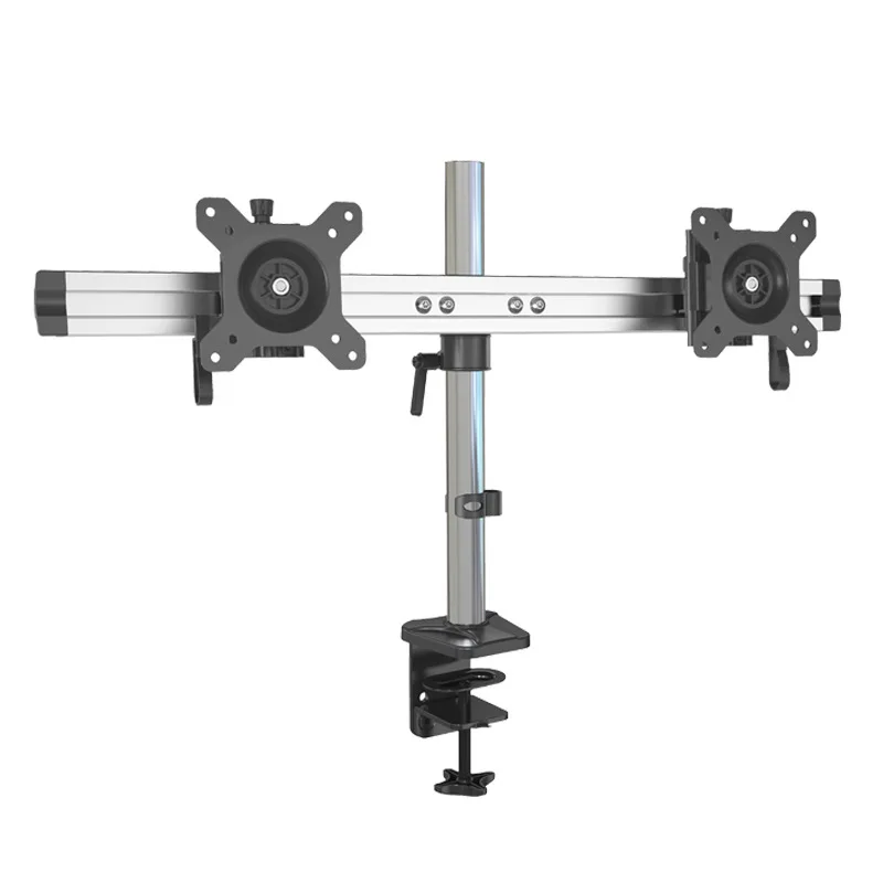 

computer LCD monitor bracket, aluminum alloy matching splicing left and right dual-screen monitoring