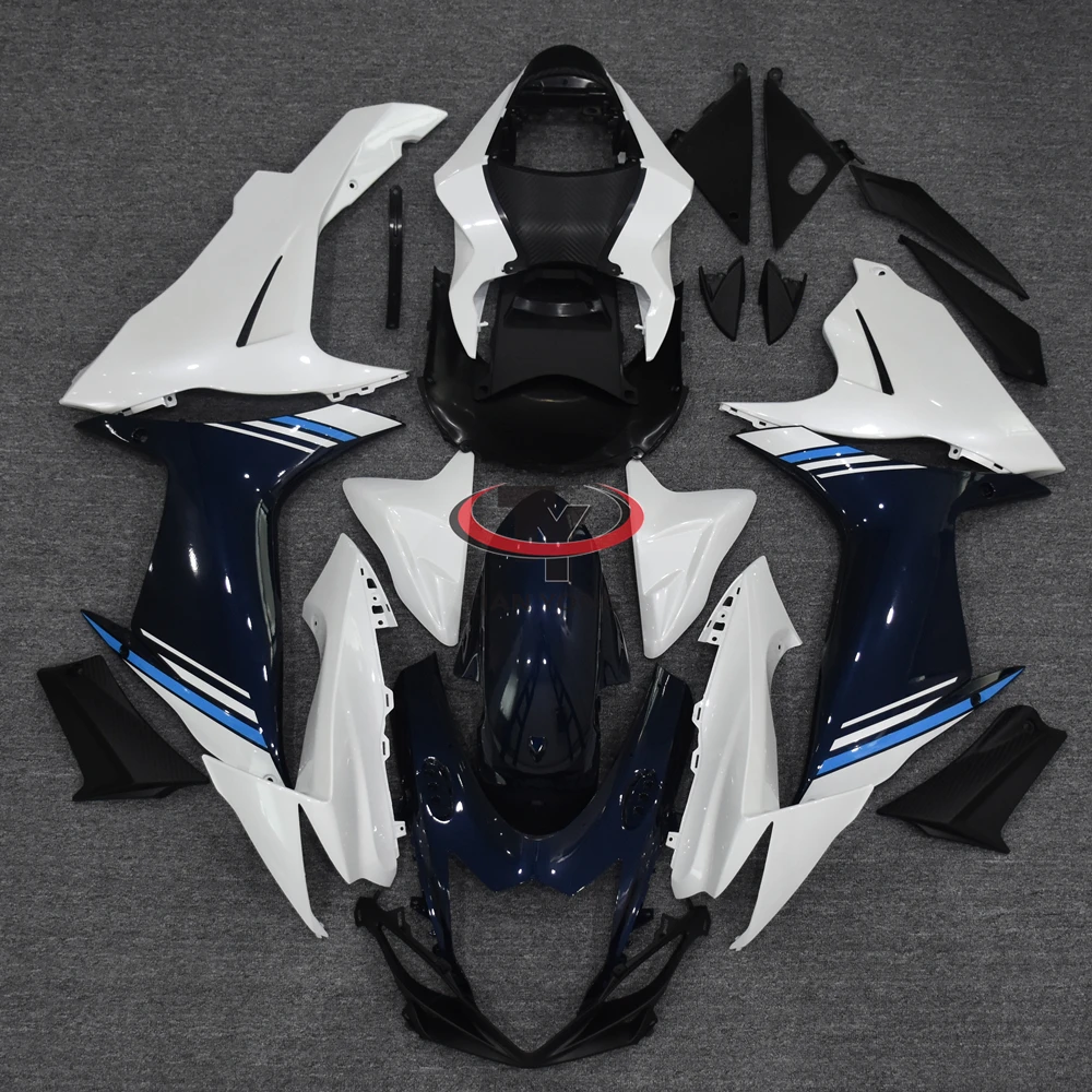 Bodywork Cowling Motorcycle Full Fairing Kit For GSXR600 GSXR750 K11 2011-2023 Fit GSXR 600 750 Bright dark blue white stripes