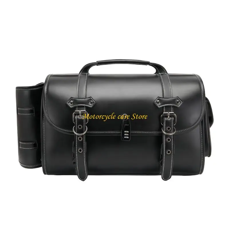 

U75F Waterproof Motorcycle Tail Bag Multifunction Rear Bags Riders Backpack PU