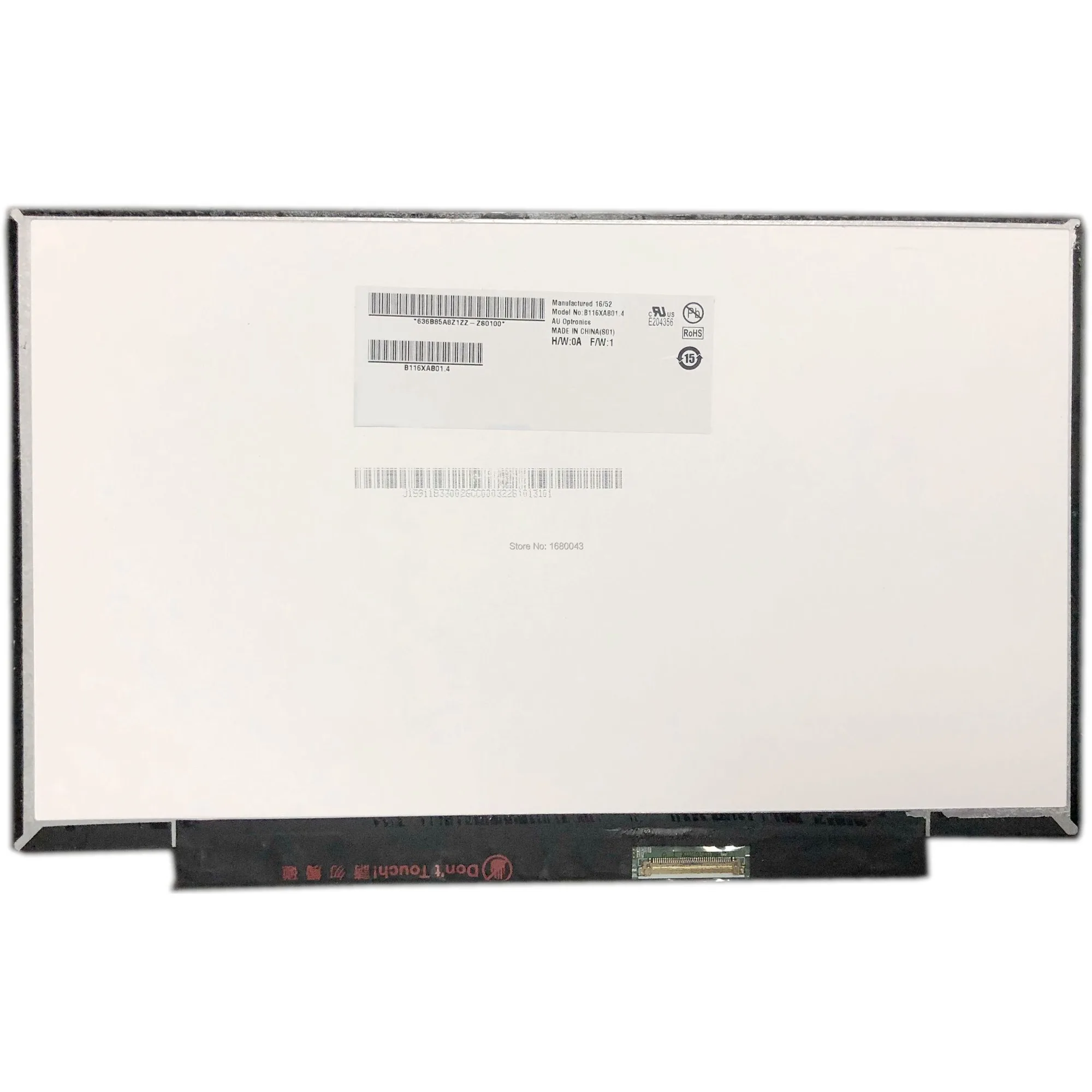 

B116XAB01.4 fit B116XAB01.0 LCD SCREEN Panel 1366X768 IPS