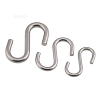 Heavy Duty s-shape hooks 304 Stainless Steel Hanging Tool Dish Plant Garage Throw Hanger Kitchen Bedroom Storage Tool