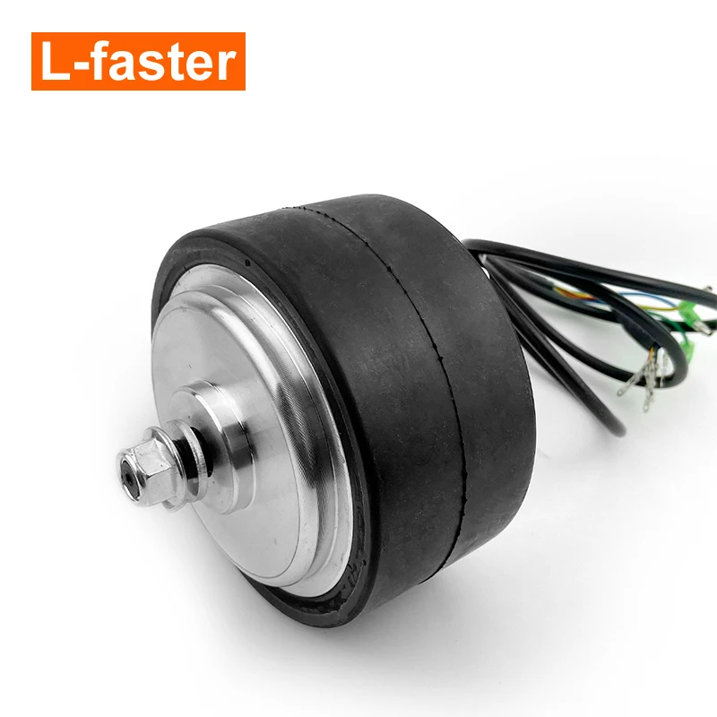 5 inch High Torque Low Speed Brushless Gear DC Hub Motor With Solid Tire