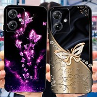Soft Silicon TPU Case For Motorola Moto G54 Fashion Butterfly Pattern Phone Back Cover For MOTO G54 G 54 5G 2023 XT2343 MotoG54