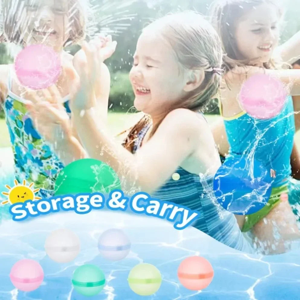 Reusable Water Balloons Toys Quick Fill Self Sealing Water Bomb for Summer Games Children's Adults Outdoor Activities Toy Gifts