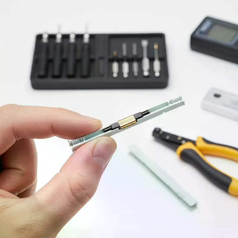 Mechanical Splice Connector for Single Mode Fiber-No-Heating Cold Splice Quick Adapter-Flat Drop Cable & Fiber Connector Kit