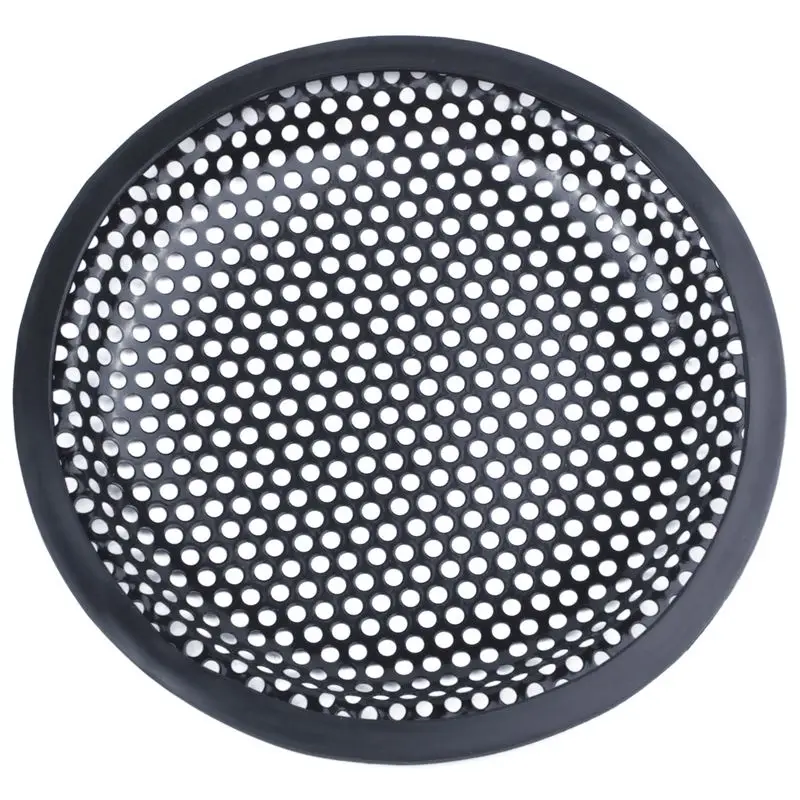 6.5inch Metal Mesh Round Car Woofer Cover Speaker Grill Black 2 Pcs