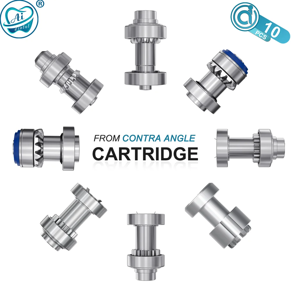 

10 PCS AI-C Dental Cartridges Ceramic Bearings Rotors Z/X/SG Contra Angle/Implant Handpiece Spare Parts for Dentist Replacement