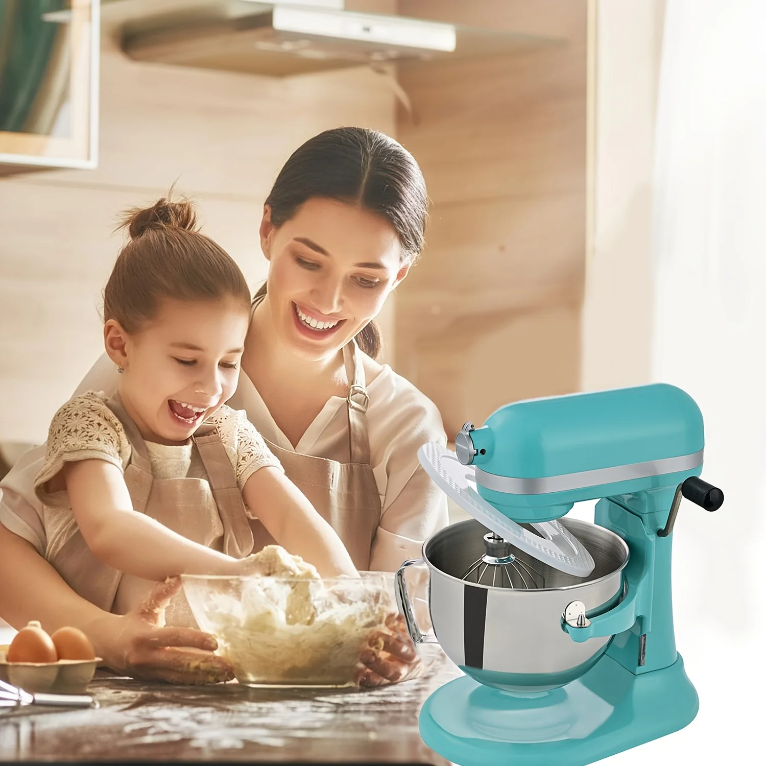6QT Stainless Steel Mixing Bowl for Kitchenaid Stand Mixer with 