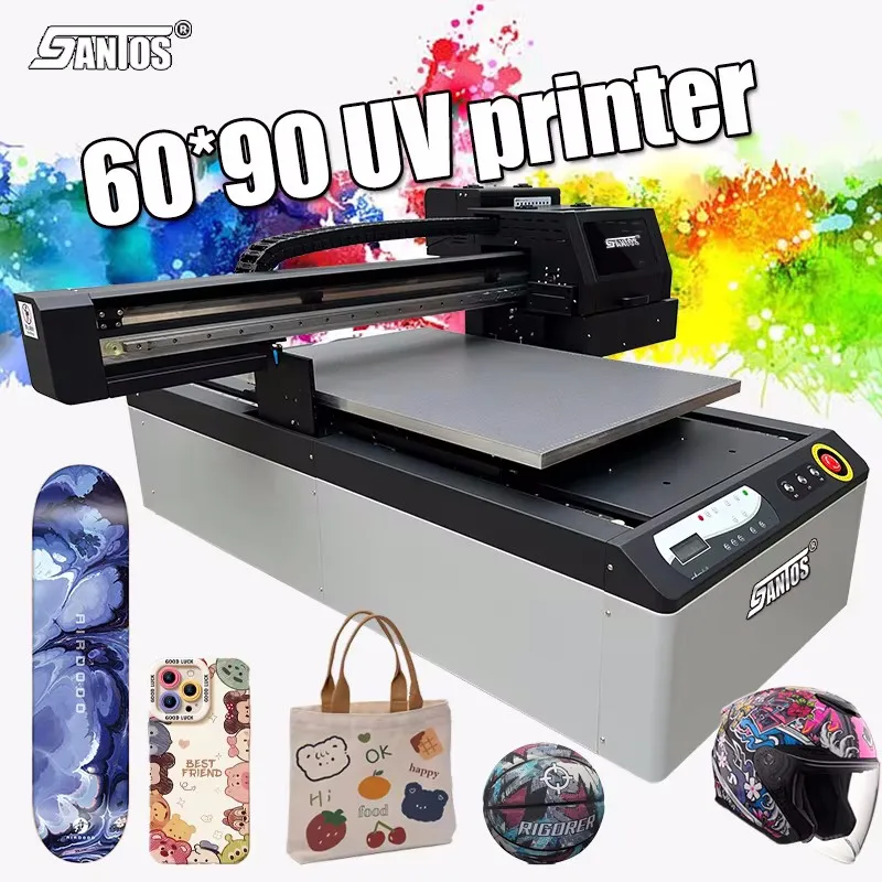 wholesale UV printer 6090 A1 pen lighter wood glass printing easily EPS dual XP600 heads