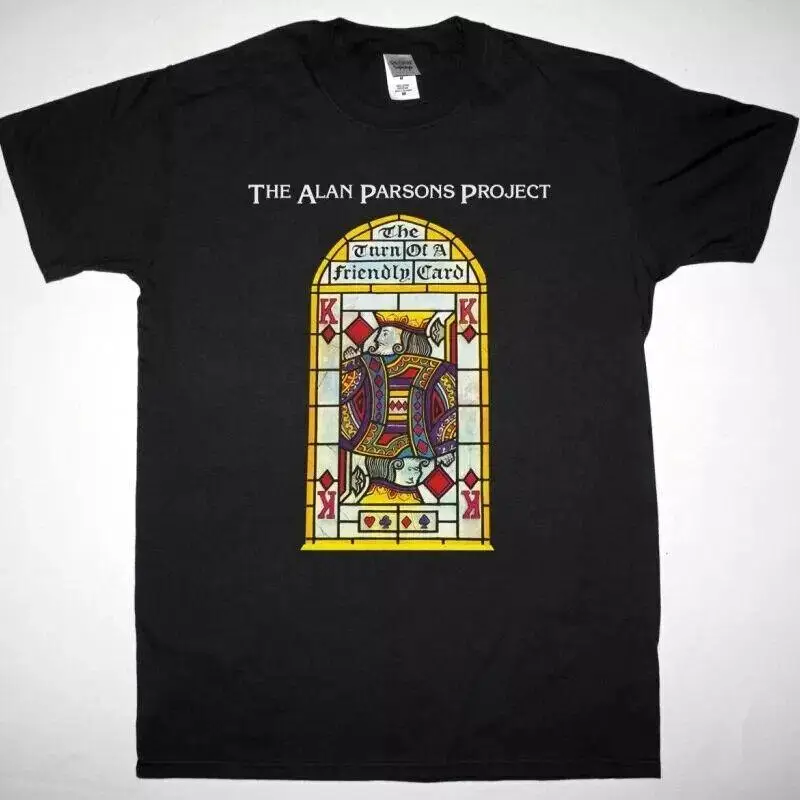 THE ALAN PARSONS PROJECT TURN OF A FRIENDLY CARD 1980 NEW BLACK T SHIRT