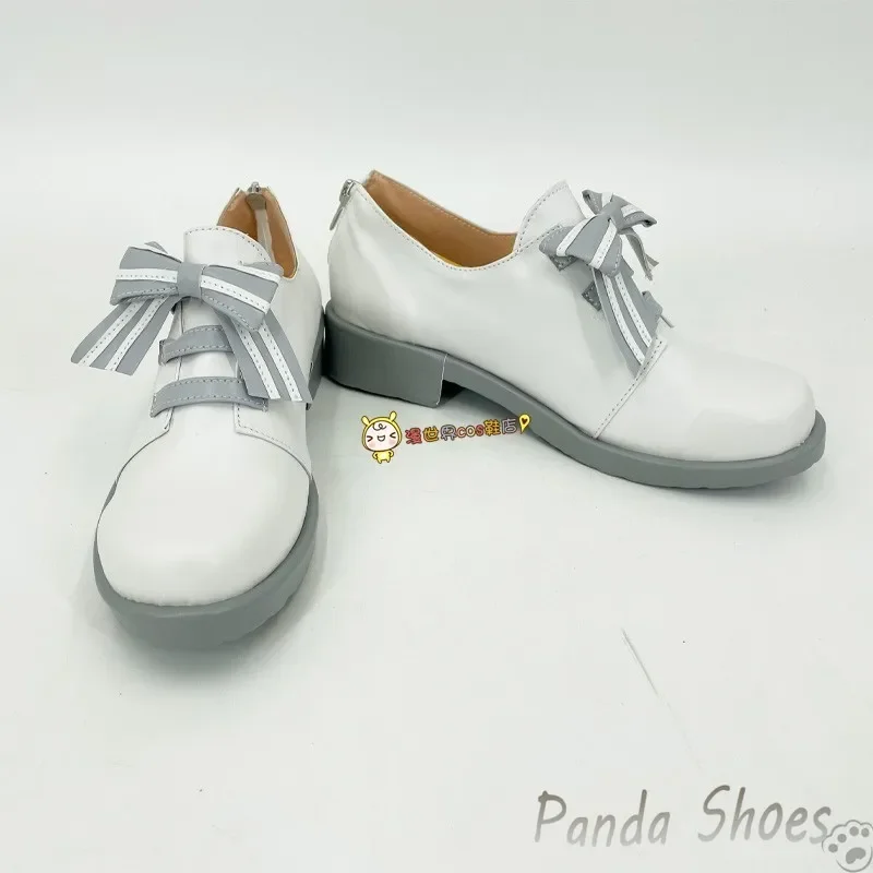Chloe Promise of Wizard Cosplay Shoes Anime Game Cos White Boots Comic Chloe Cosplay Costume Prop Shoes for Con Halloween Party