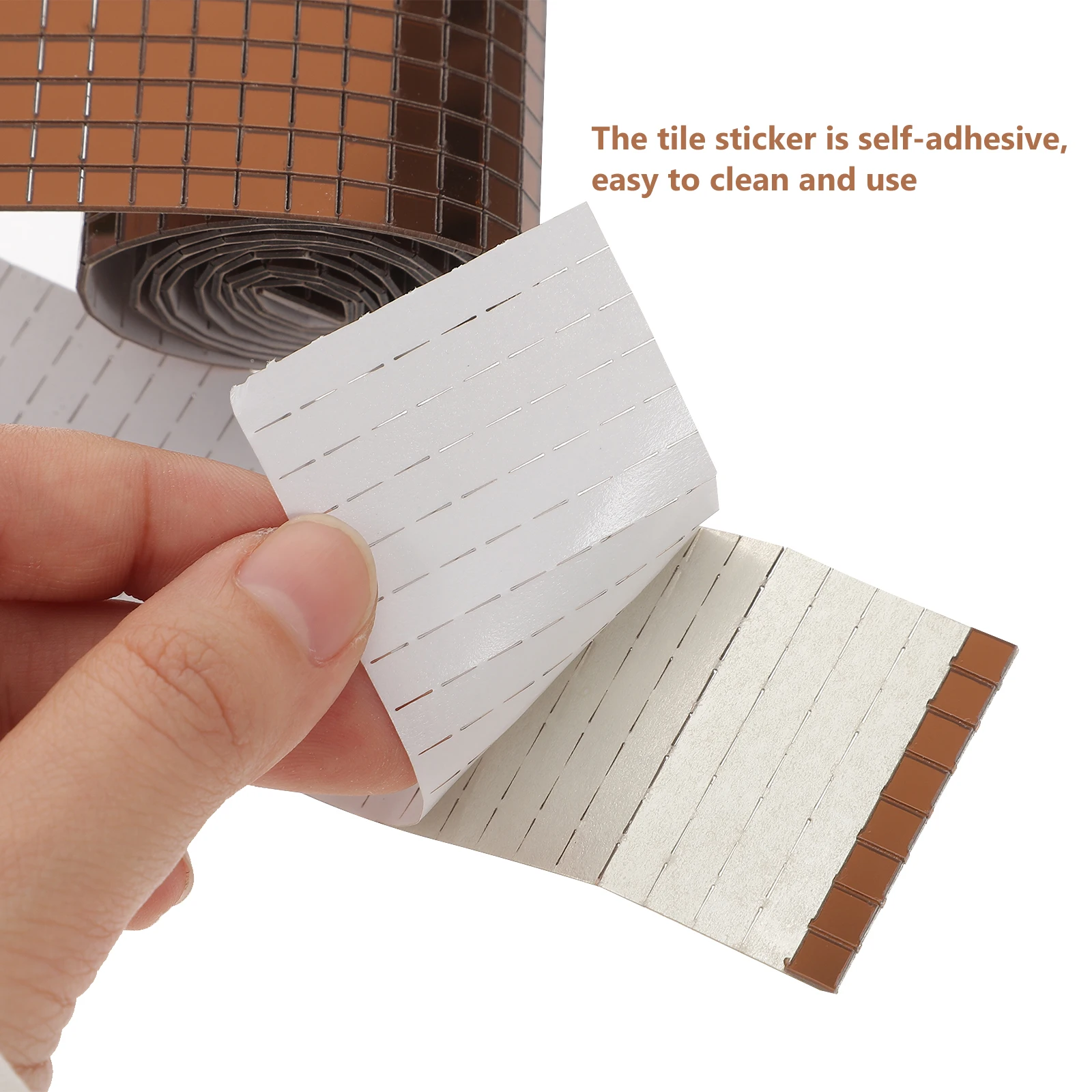 

Patch 6 Rolls Kitchen Bathroom Tiles Roll Sticker Tile Stickers Self Adhesive Durable Easy Clean Stable
