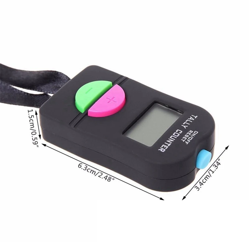 2 Pcs Digital Hand Tally Counter Electronic Add Subtract Manual Clicker Handheld Mechanical Number Click Counter-ABHG